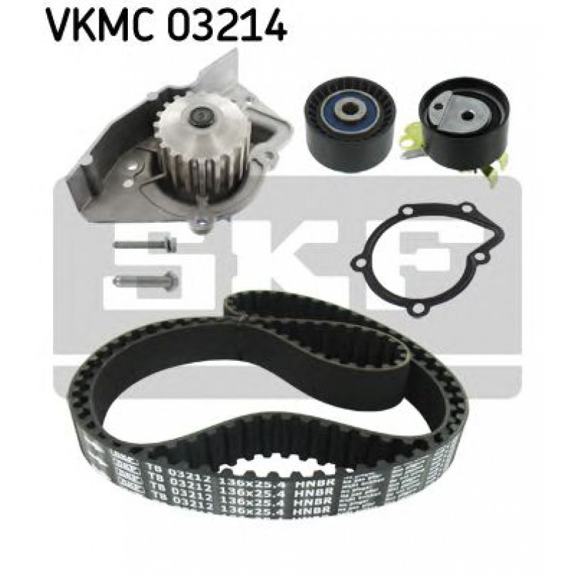 VKMC 03214 SKF - Насос охолоджуючої рідини + комплект зубчатого ремня